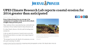 2015 11 13t UPEI Climate Research Lab reports coastal erosion for 2014 greater than anticipated
