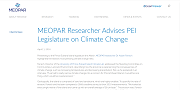 2016 04 11t MEOPAR Researcher Advises PEI Legislature on Climate Change