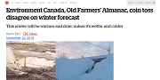 2016 11 24t Environment Canada Old Farmers Almanac coin toss disagree on winter forecast