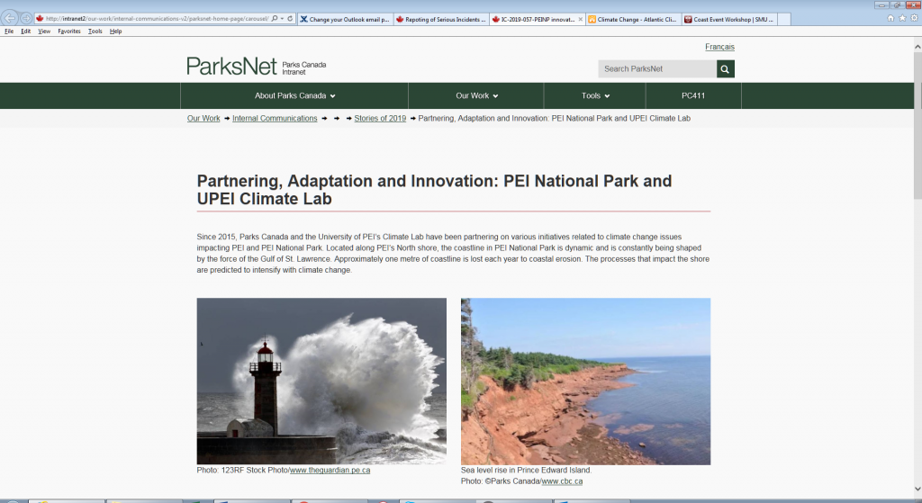 In the News UPEI Climate Lab